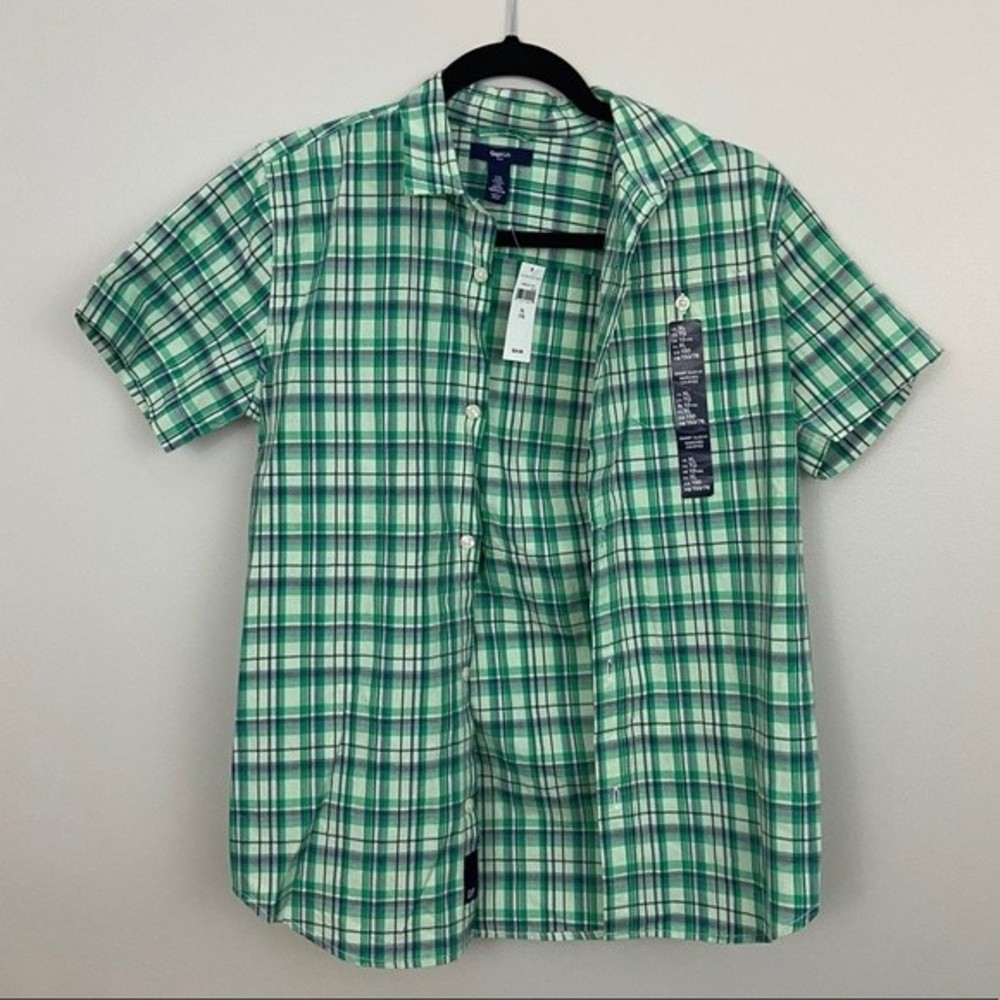 Brand New NWT Gap Kids plaid, button down shirt Size 12 NEW